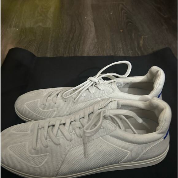 Rothy's The Lace Up Sneaker Vanilla Fabric Casual US 10M EU 43 Sustainable Shoes - Picture 4 of 10